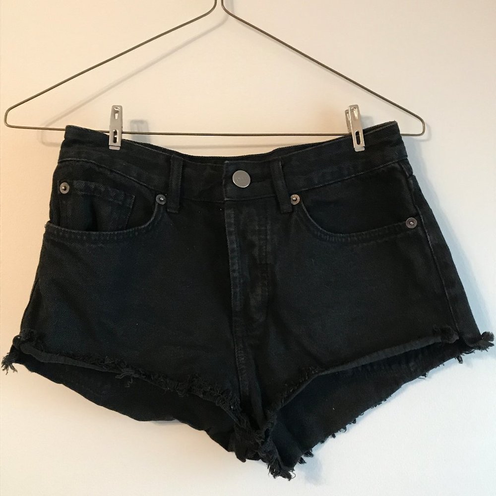 Amuse Society Easton Washed Black Distressed Denim